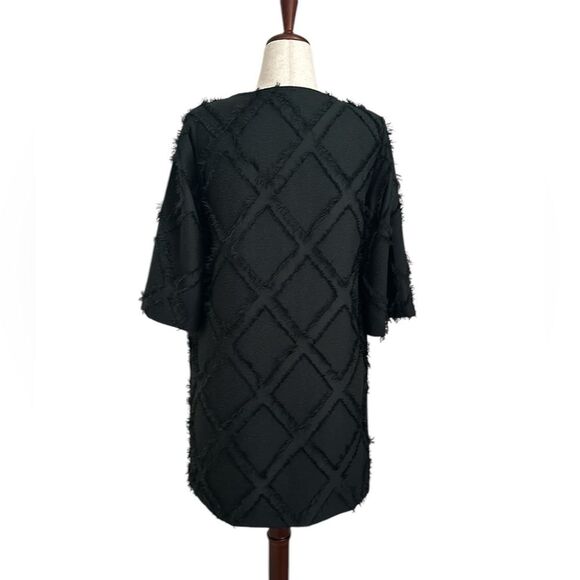 Ottod'ame Edie Sedgwick Green Diamond Fuzzy Frill Dress Made in Italy Size 10 - Picture 5 of 15